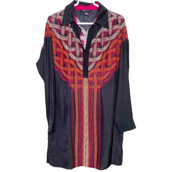 Etcetera Dresses & Skirts - Etcetra 3/4 Sleeve Tunic Dress 100% Silk S…